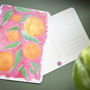 Postkarte Orange