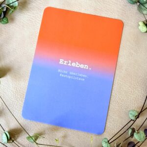 Postkarte Erleben